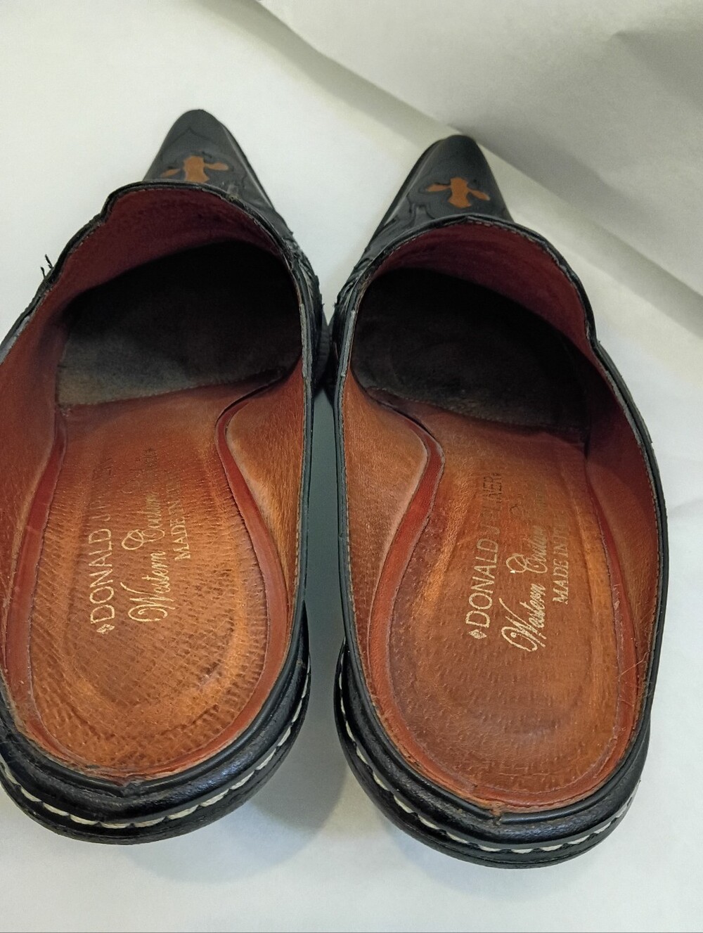 Donald Pliner Croc Effect Made In Italy Mule Women's Size 7.5 - Picture 10 of 15